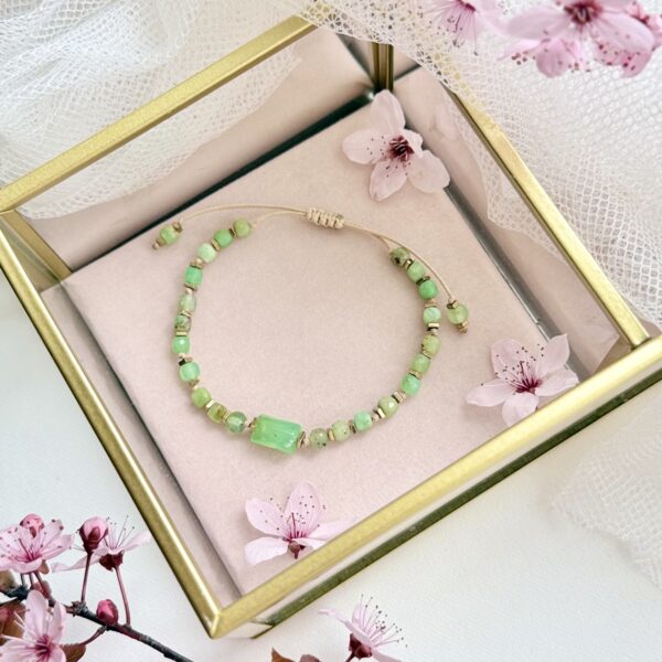 bransoletka chryzopraz