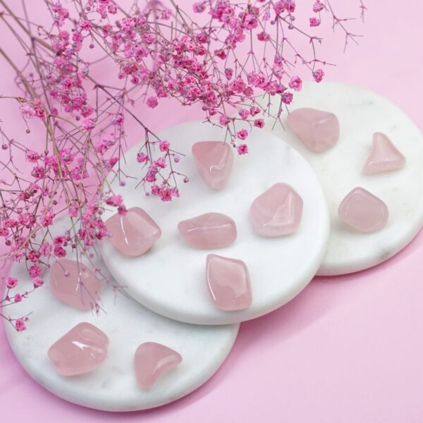 kwarc różowy polerowany mini ciemny