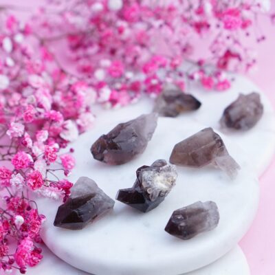 kwarc dymny surowy mini