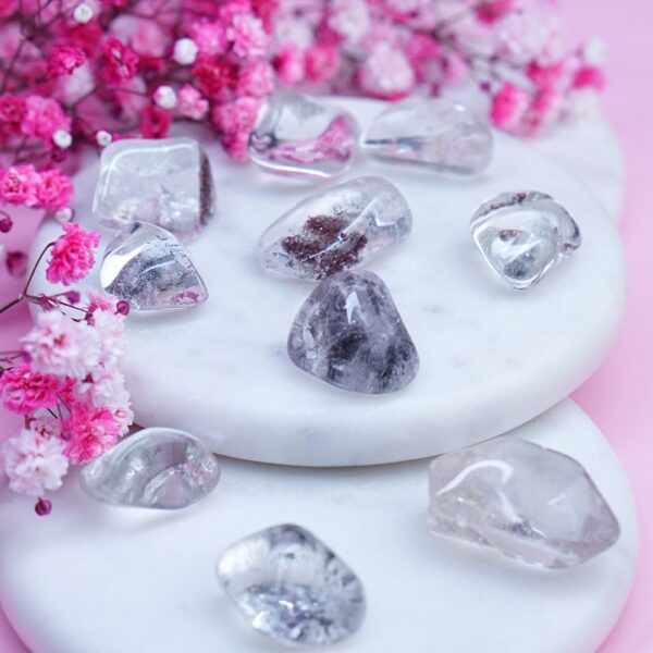 kryształ górski z chlorytem