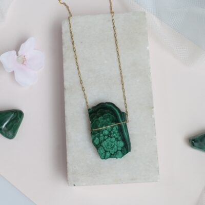 naszyjnik malachit