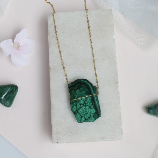 naszyjnik malachit