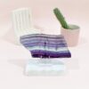 Fluoryt Płytka Polerowana Kamień Koncentracji i Harmonii z Chin 327 g (21 × 9 cm), nr 7 2 fluoryt płytka 7