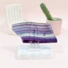 Fluoryt Płytka Polerowana Kamień Koncentracji i Harmonii z Chin 327 g (21 × 9 cm), nr 7 4 fluoryt płytka numer 7