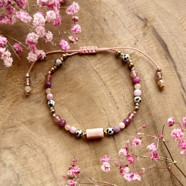 Bransoletka Kamień Słoneczny i Rubin 1 Bransoletka Kamień Słoneczny i Rubin