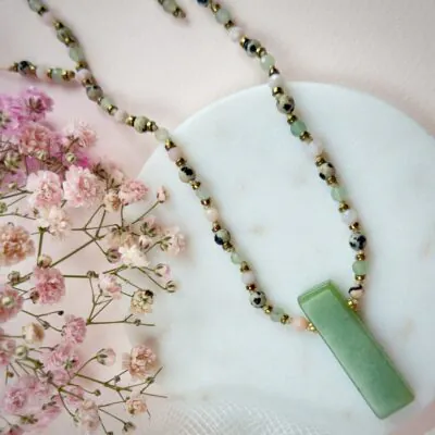 NASZYJNIK AWENTURYN – AMULET OBFITOŚCI