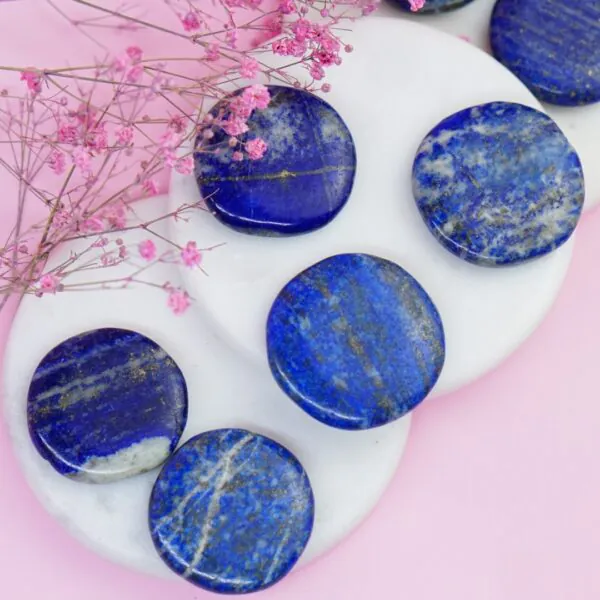Lapis Lazuli polerowany płaski ok 4 cm 1 lapis lazuli polerowany płaski
