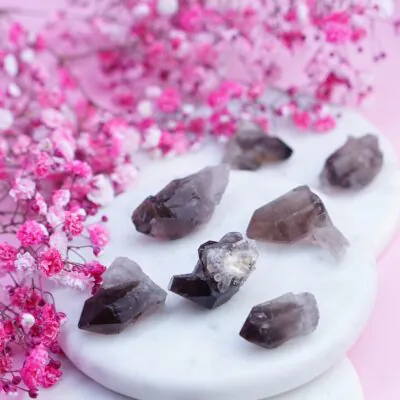 kwarc dymny surowy mini